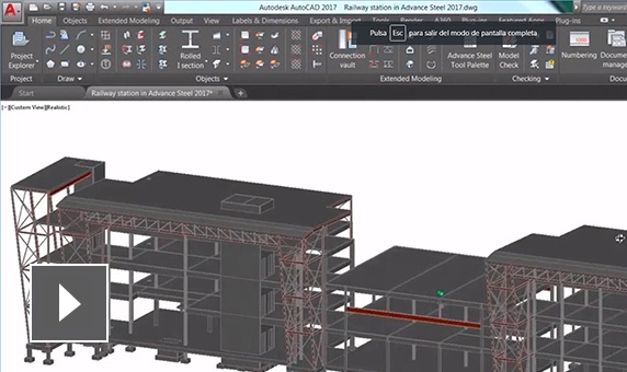 advance steel características modelado 3d para diseño fabricación y construcción en acero semcocad autodesk