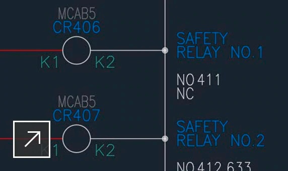 autocad electrical referencia cruzada entre bobina y contactos semco