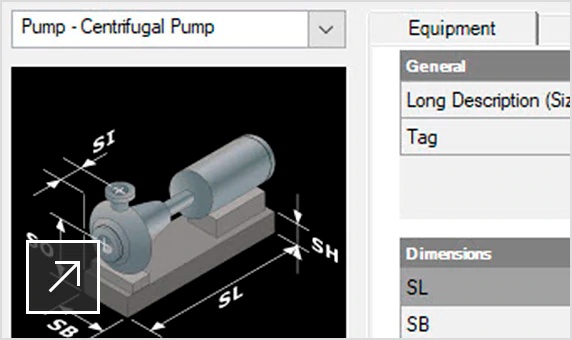 características plant 3d plantilla de equipamiento paramétrico semcocad autodesk