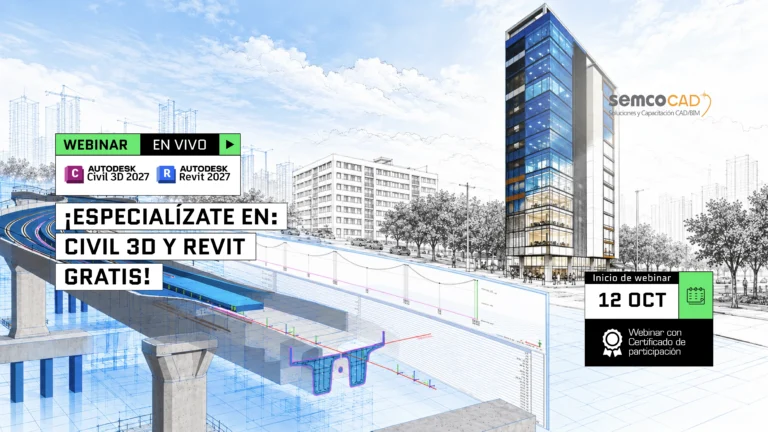 ¡Especialízate en: Civil 3D y Revit gratis!